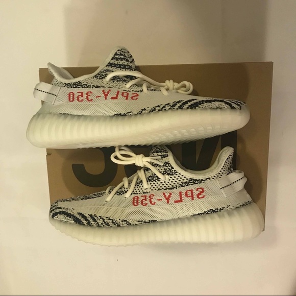 NEW DS Adidas Yeezy Boost 350 V2 “Zebra”, sz 9 - Picture 4 of 7